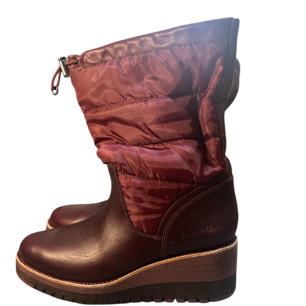 Cole Haan Maroon Grand Explore Winter Boots